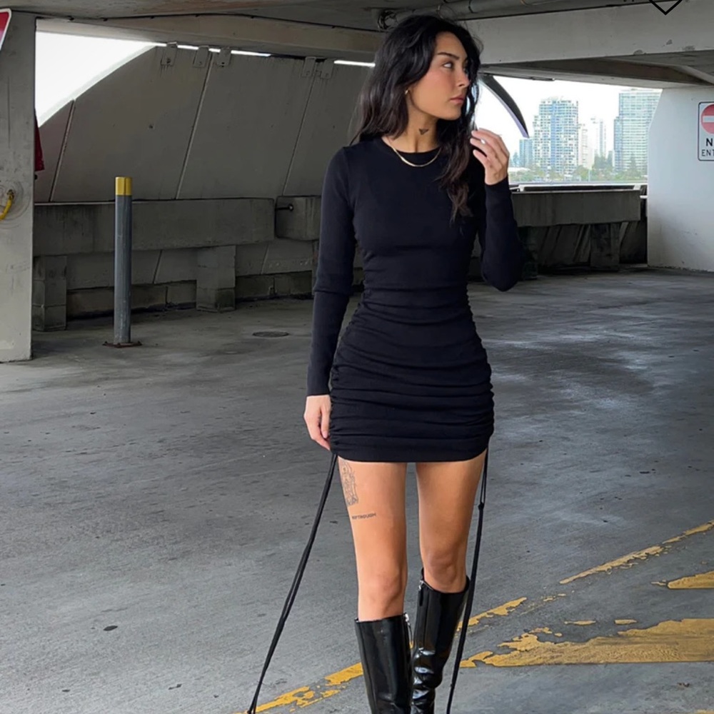 MILITARY MINDS LONG SLEEVE MINI DRESS by Lioness